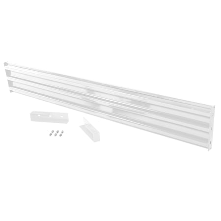 Vestil Drop-In Style Guard Rail 10 Ft White GR-F3R-DI-10-WT